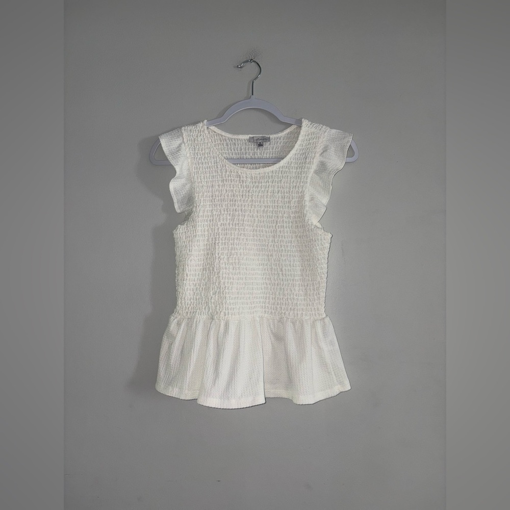 Blashe | White Peplum Tee